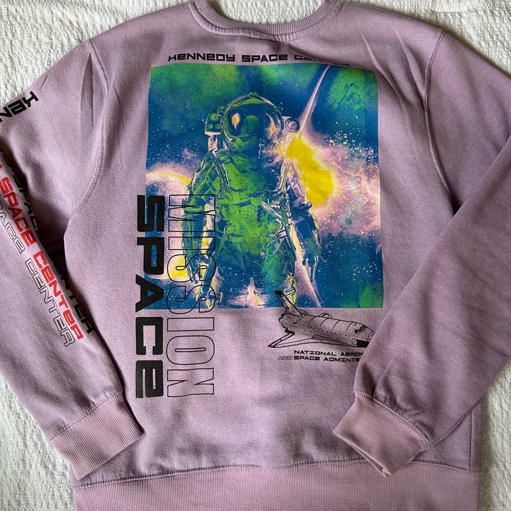 purple nasa crewneck